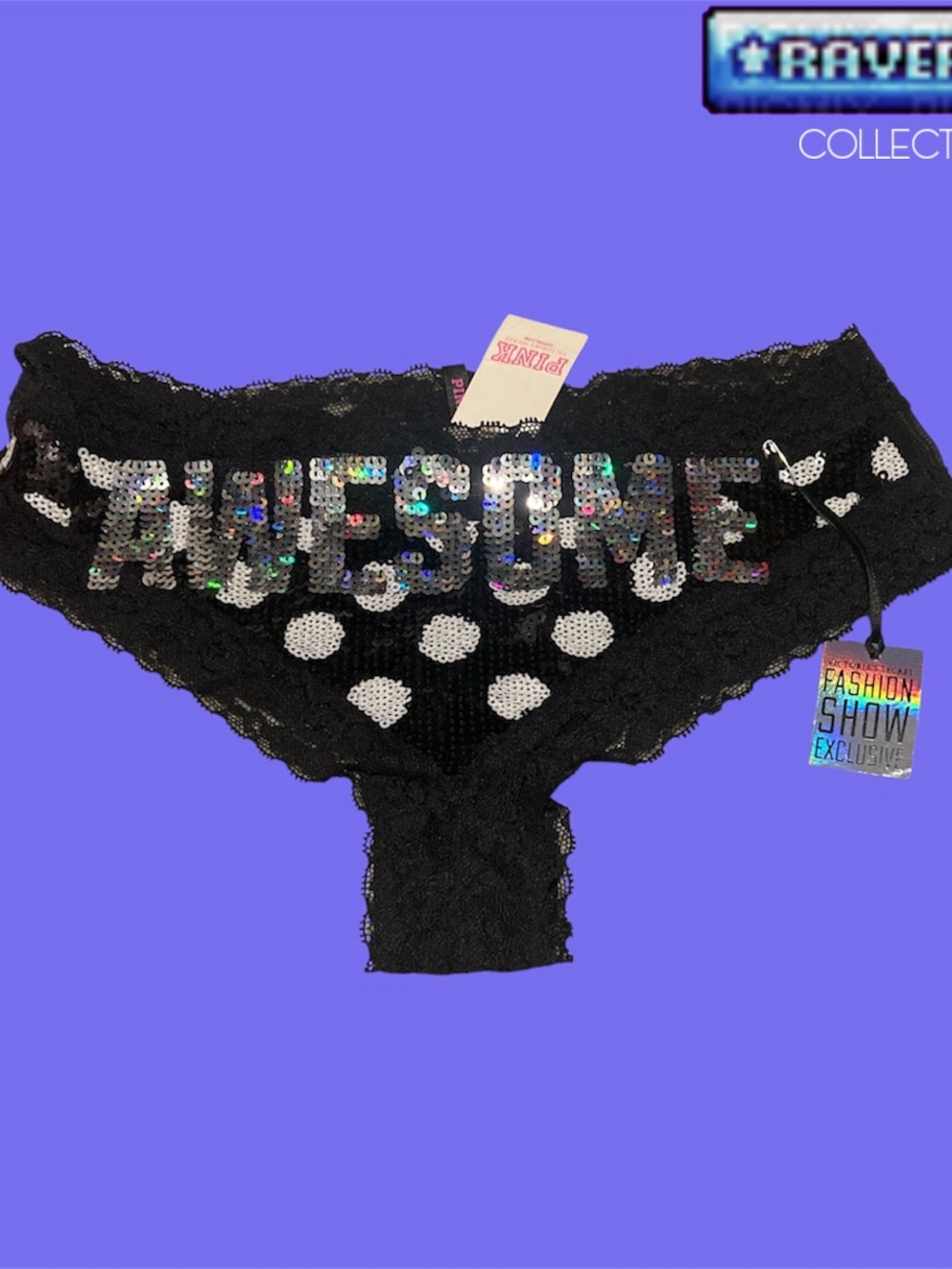 NWT Rave Victorias Secret 2013 Extra Low Rise Cheeky Panty